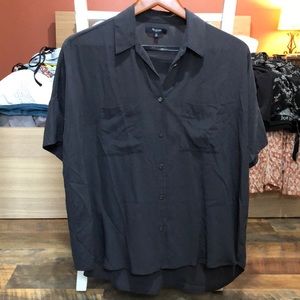 Madewell button down silk blouse